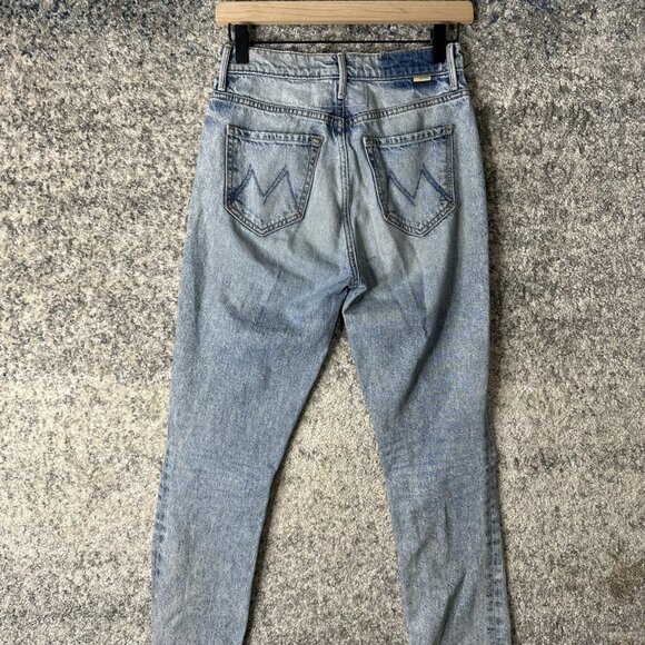 Mother Jeans Womens 25 Light Wash The Swooner Rascal Ankle High Rise Denim - Picture 5 of 9